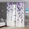 2pc    Window Curtains Leaves Machine Washable Polyester  Without Electricity Family Party Use for Holiday Party   General