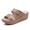 2024 Women Summer Platform Sandals Women Slipper Ladies Wedges Shoes Open Toe Thick Bottom Ladies Casual Flats Beach Shoes