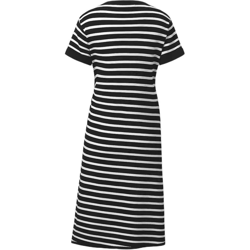 Karl Lagerfeld Chic Outdoor Striped Mid-Length Straight Dress Women dresses M22L5220