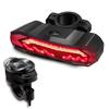 Intelligent Cycling Brake Rear Light With USB Charging And Waterproof Construction For Evening Biking Safety