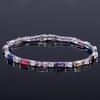 Jewelry, Zircon Bracelet, Women'S Jewelry, Platinum-Plated Crystal Women'S Bracelet, Multi-Color Selection
