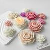 Camellia Flower Silicone Mold DIY Scented Candle Making Handmade Soap Mold DIY