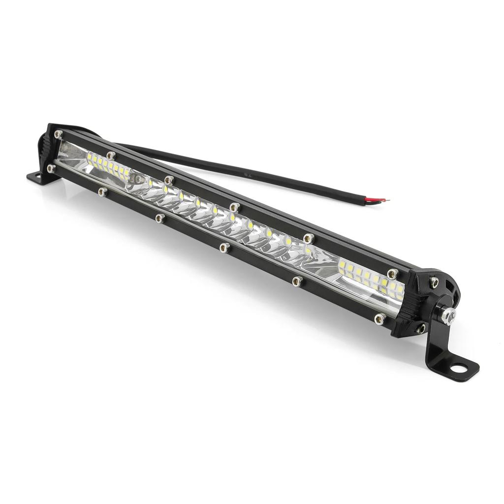 10/20 Zoll LED-Lichtleiste LED-Arbeitsdachleuchten 12V 24V Flutlicht Spotstrahl Fahrleuchten Nebelscheinwerfer für Jeep LKW Anhänger 4x4 Offroad