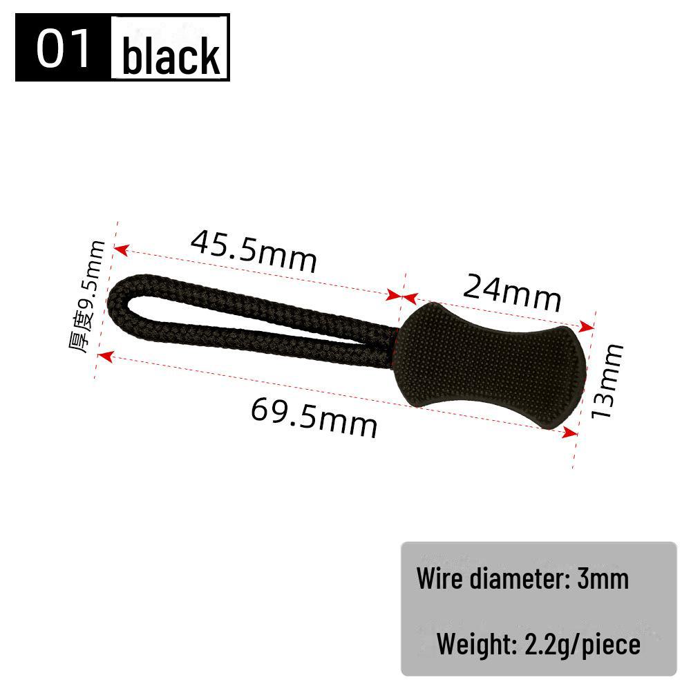 Tirette de fermeture éclair en forme d'arête de poisson pour bagages, sacs et vêtements