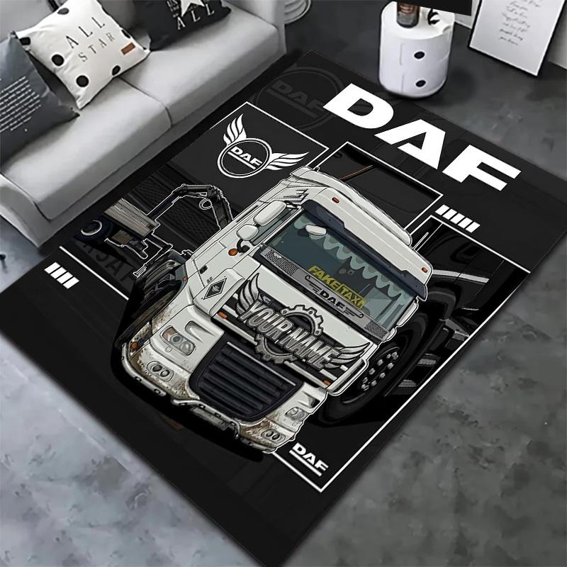 Daf Team Benutzerdefinierter Name Teppich Teppich für Wohnzimmer Schlafzimmer Haus Sofa Dekoration Kinder Spielen Rutschfeste Bodenmatte