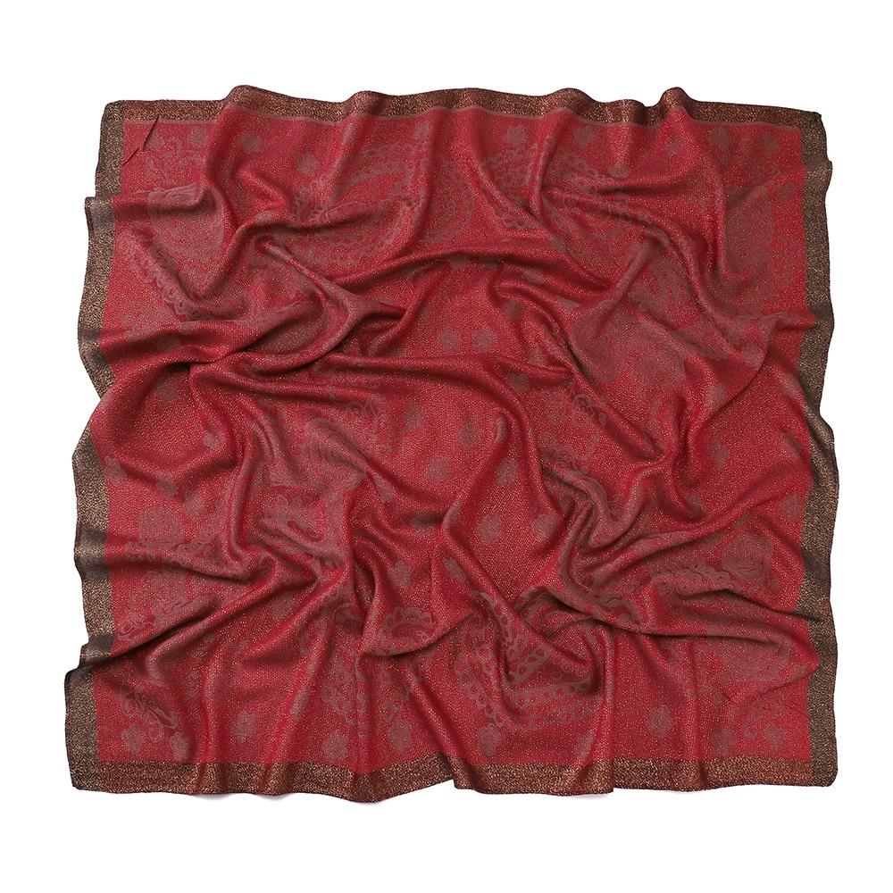 100X100Cm Women Paisley Pattern Malaysian Breathable Square Headscarf Arabian Scarf Middle East Dubai Turkey Palestinian Hijabs