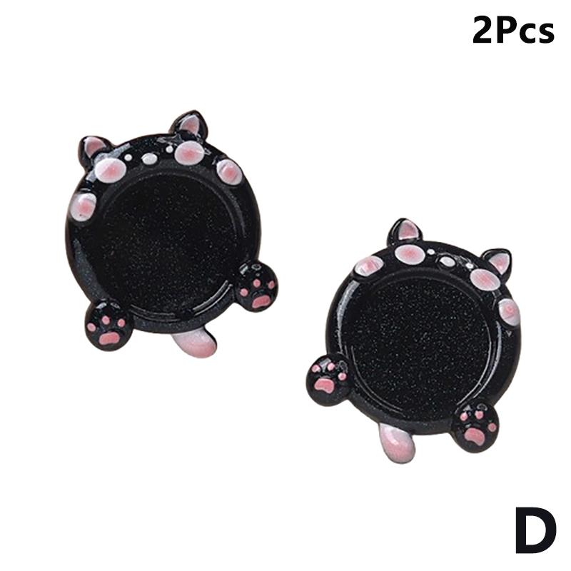 2Pcs Cute Resin Paint Palette Nail Art Palette Nail Art Display Stand Mini Portable Tone Nail Tools Art Supplies Decorative