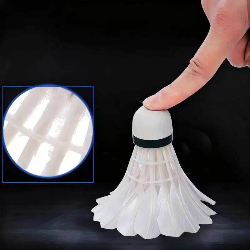 12pcs Feather Badminton Shuttlecocks Great Stability High Speed Badminton Birdies Balls for Sports Training Indoor Outdoor Game