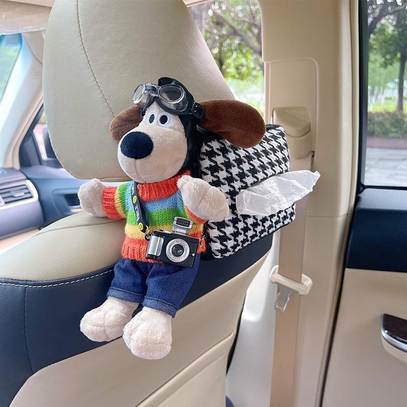 

Очаровательная автомобильная коробка для салфеток в виде головы собаки для подлокотника салона