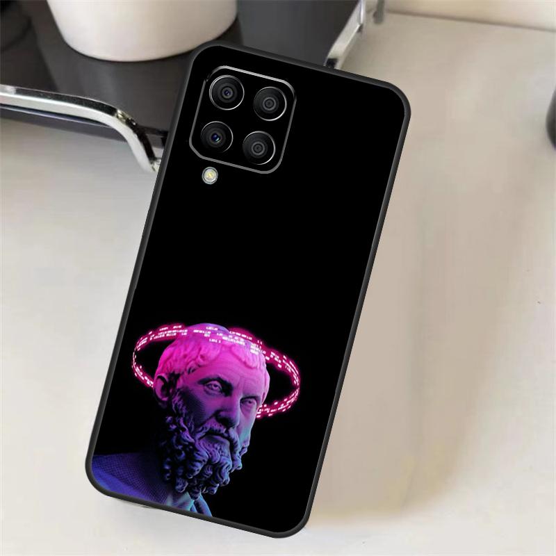 Greek God Statue Face Case For Samsung Galaxy M06 M16 M36 M56 M52 M32 M12 M54 M34 M14 M35 M55 M15 M11 M31 M13 M53