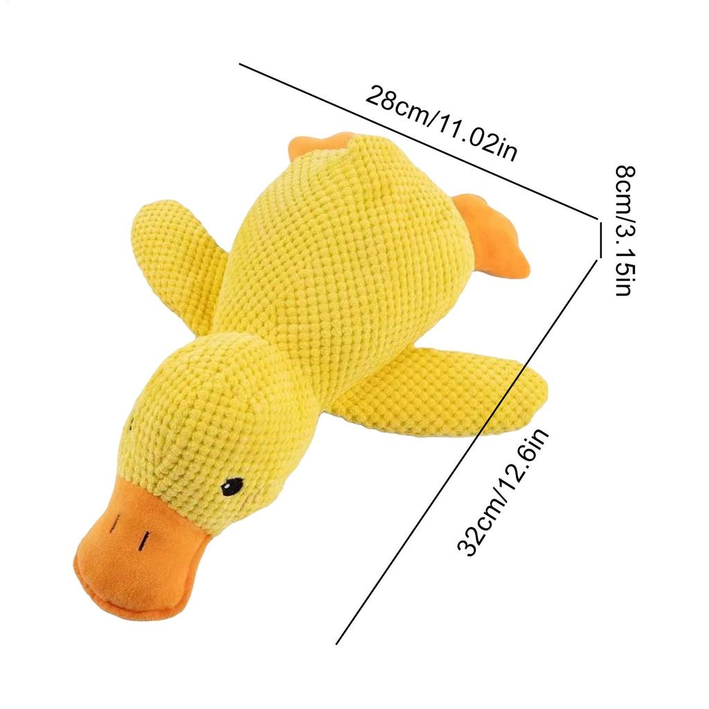 Duck Dog Toy Squeaky Interactive Soft Comfort Teething Supplies Dog Toys Plush for Travel Beach Pool Park Yard Bedroom Garden