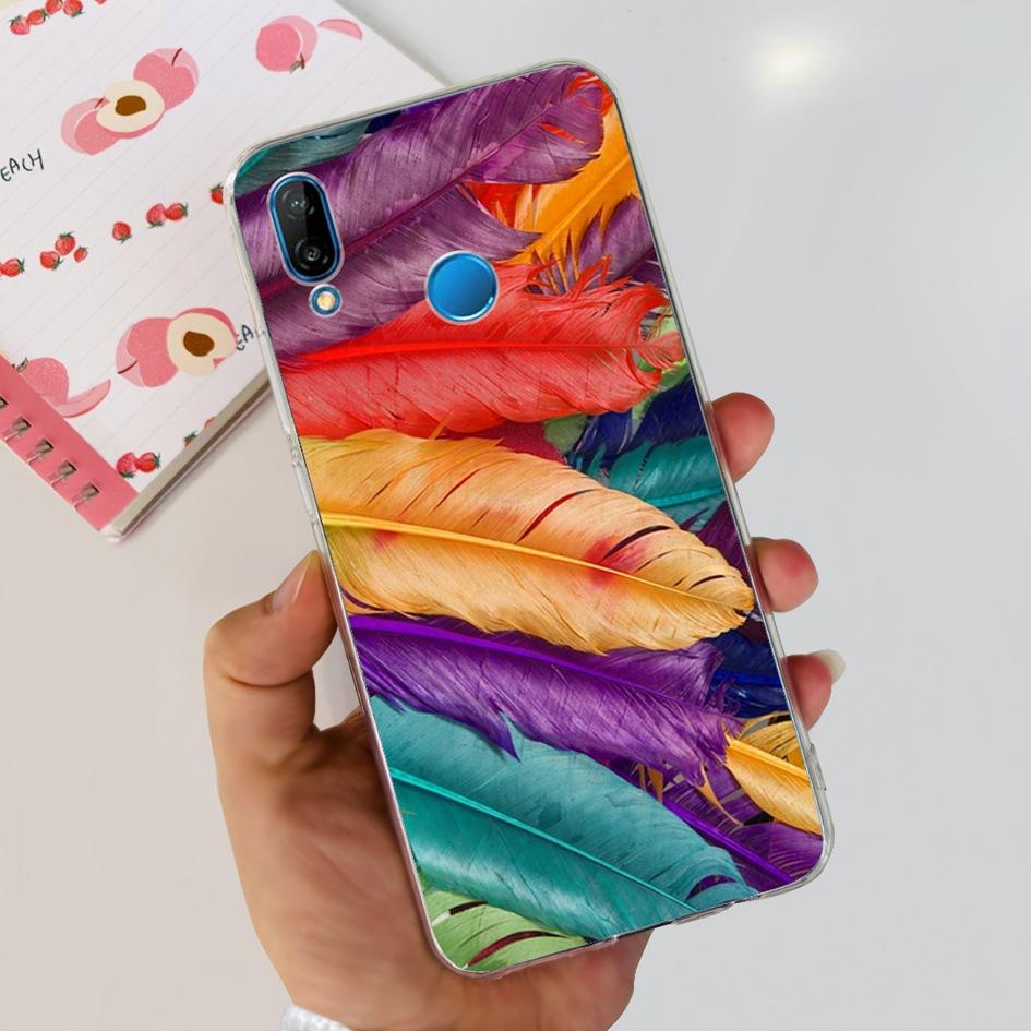 Case For Huawei P20 Lite Cover Cute Astronaut Cartoon Slim Clear Soft Silicone Back Phone Cover For Huawei P20Lite ANE-LX2 Funda