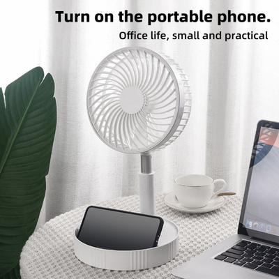 Uzaktan Kumandalı Kablosuz Katlanabilir Vantilatör Güçlü Hava Akışı Düşük Gürültü Enerji Tasarrufu Şarj Edilebilir Ayarlanabilir Yükseklik Soğutma Vantilatörü