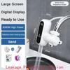 Electric Faucet Stainless Steel Hot and Cold Dual-purpose Faucet Temperature Digital Display Electricity Isolation Instant Hot Water Faucet