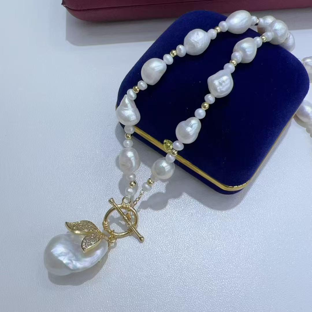 Baroque Freshwater Pearl Necklace - Women s Versatile Fashion Choker