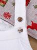 Children's Christmas Embroidered Suspender Romper