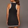 Women Golf Tennis Sport Dress Mock Neck Sleeveless Side Split Above Knee Length Dress Workout Dress Athletic Dress
