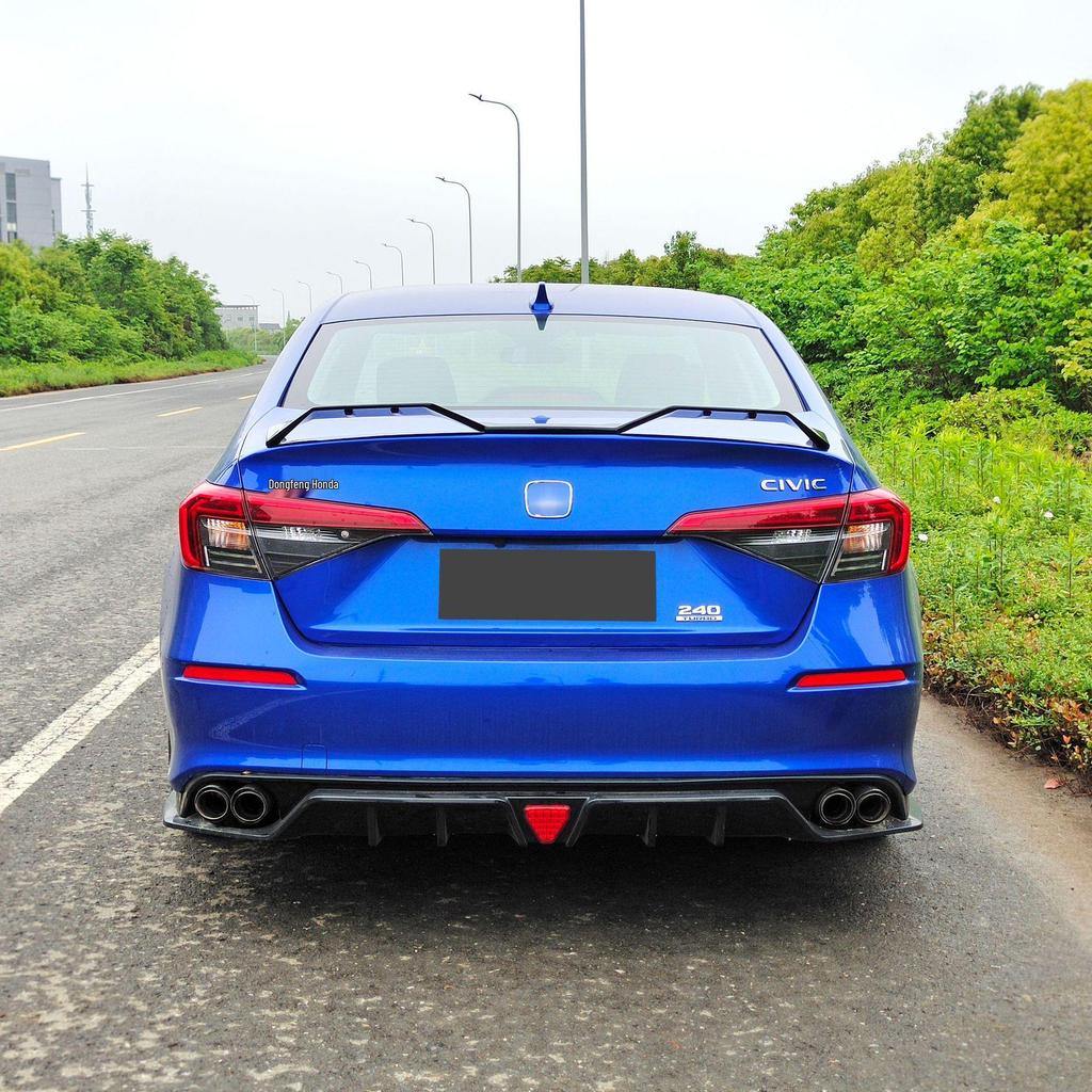 2022 Eleventh Gen Civic Type R Gullwing Rear Spoiler, Non-Destructive Install