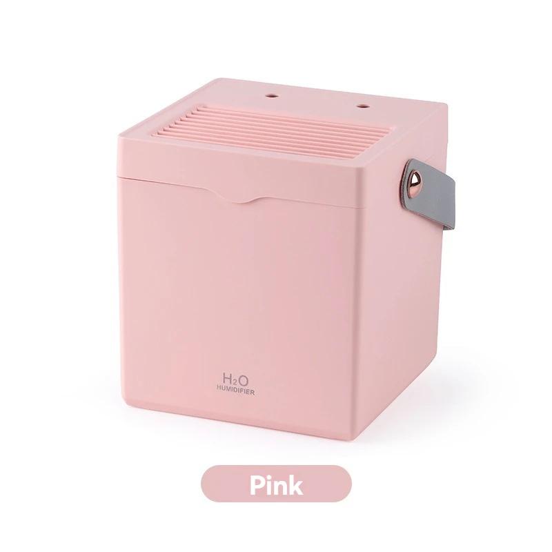 

A new square capacity USB home simple double spray humidifier Office creative Gift Silent humidifier Diffuser aromatherapy Smell United States рожевий