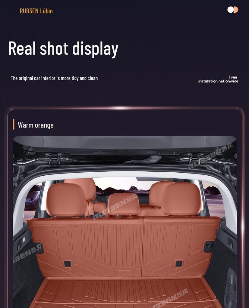 XPeng G7 Trunk Mat - Fits 25 Models, Waterproof TPE Semi-Enclosed Tail Box Mat, Car Accessory