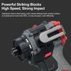 21V Electric Screwdriver 2-in-1   Driver + Hammer Brushless Rechargeable Power Screwdriver 1Celsius4   Hex Chuck Power   Drill with 2pcs 2.0