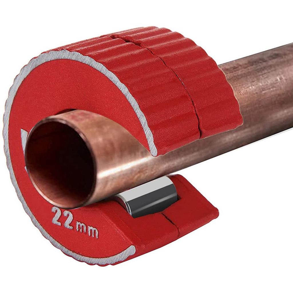 2-Pack Copper Pipe Cutter Set: 15mm & 22mm Mini Automatic Tube Slicer, Zinc Alloy