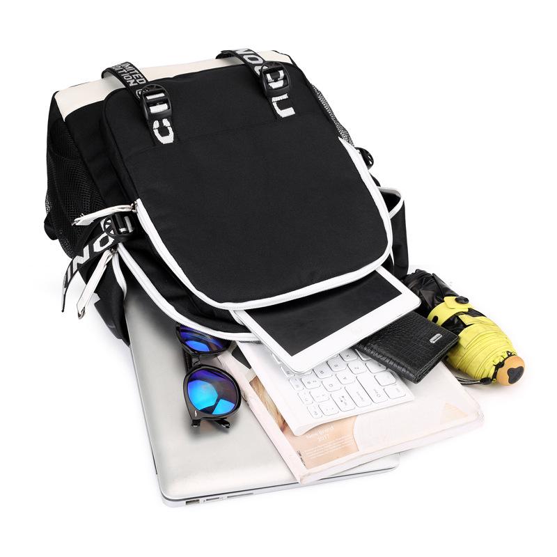 Fashion with USB Charging Port Backpack Customized Printing  Cute Primary School And Middle School  Youth Shoulder Bag