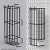 miflame No-Drill Metal Square Pegboard Set