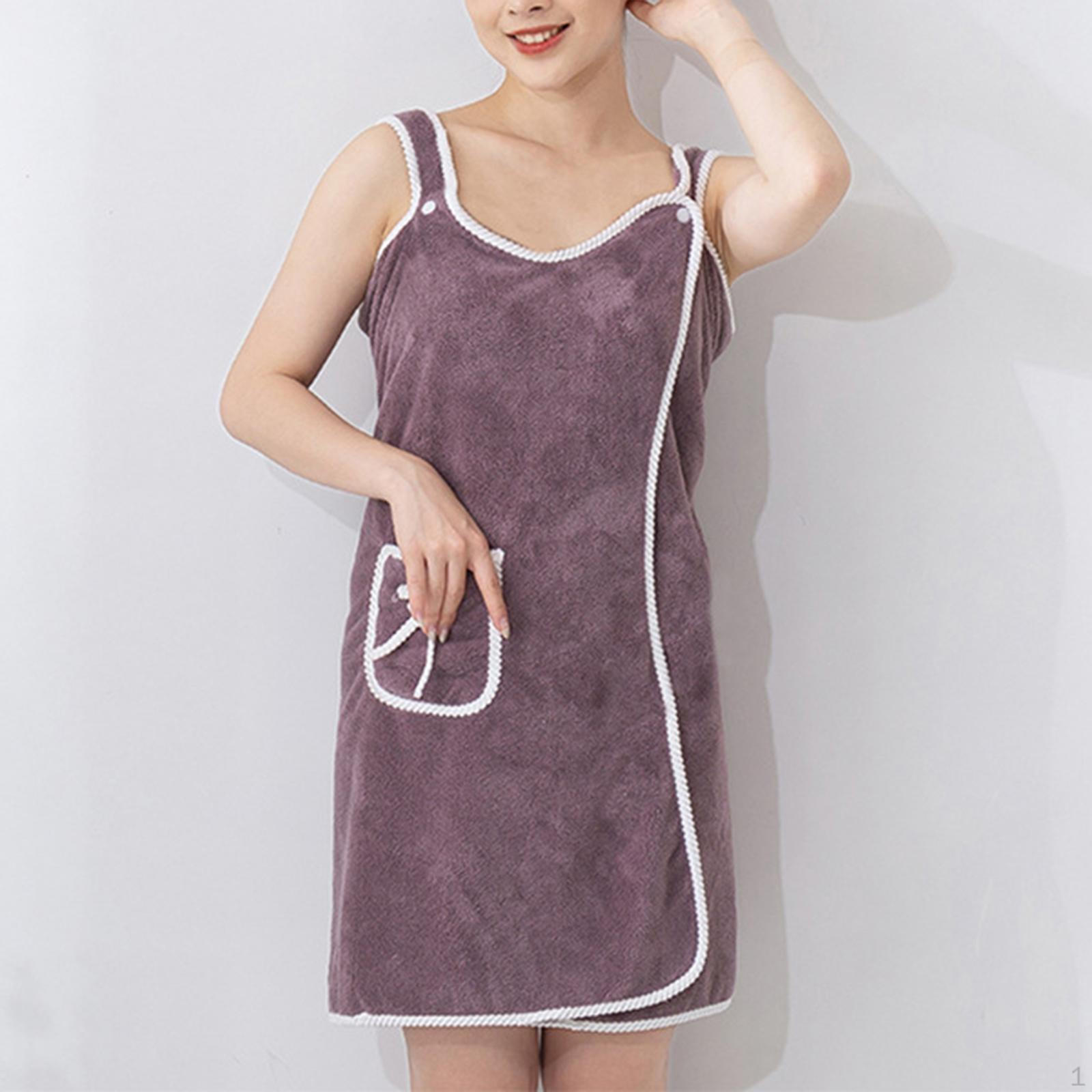 

Банное полотенце для женщин, полотенце для душа, халат 135x80 см, быстросохнущее, для спортзала Purple