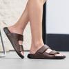 Fashion Men Shoe Indoor Outdoor Half Drag Beach Comfortable Flats Slides Casual Shoes Wading Aqua Shoes Metal Buckle Summer Men Slippers