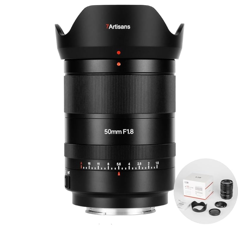 

7Artisans 50mm F1.8 AF STM nikon z mount full frame camera lens Large aperture Face/eye detection EXIF support linear adjustable aperture ring