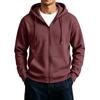 Heren Rits Hoodie Jas met Grote Zakken Kleur Casual