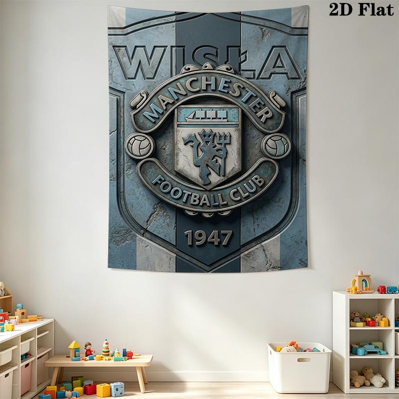 Manchester Football Club Crest Bedding 1 Duvet Cover 2 Pillowcase Without Core Soft And Comfortable Christmas Birthday Gift Bedding Set