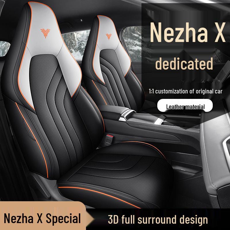 Neta X Full Leather Car Seat Cushion Cover - All-Season, Universal Fit
