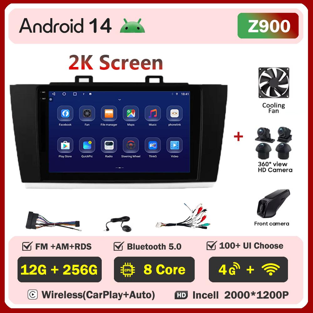 For Subaru Legacy Outback 2015-2018 Car Radio Player Car Carplay Screen Autoradio Mirror Link Car Intelligent Systems RDS DSP