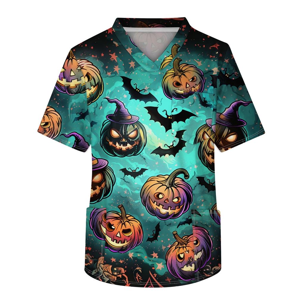 Pánské tričko s krátkým rukávem a výstřihem do V na hrudi