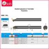 45° Screw-In CNC Lathe Tool Holder for Internal Boring - S12M/S16Q/S20R-SSSCR09