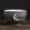 Rui Ching Cheung Gru Fatta a Mano Cottura su Pietra Tazza da Tè Vintage Tazza Personale del Maestro Tazza da Tè