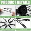 30Pcs 4mmx25cm Elastic Nylon Rope With Plastic Hook Heavy Duty Stretchy Cord For Art Craft Home Decoration Packaging