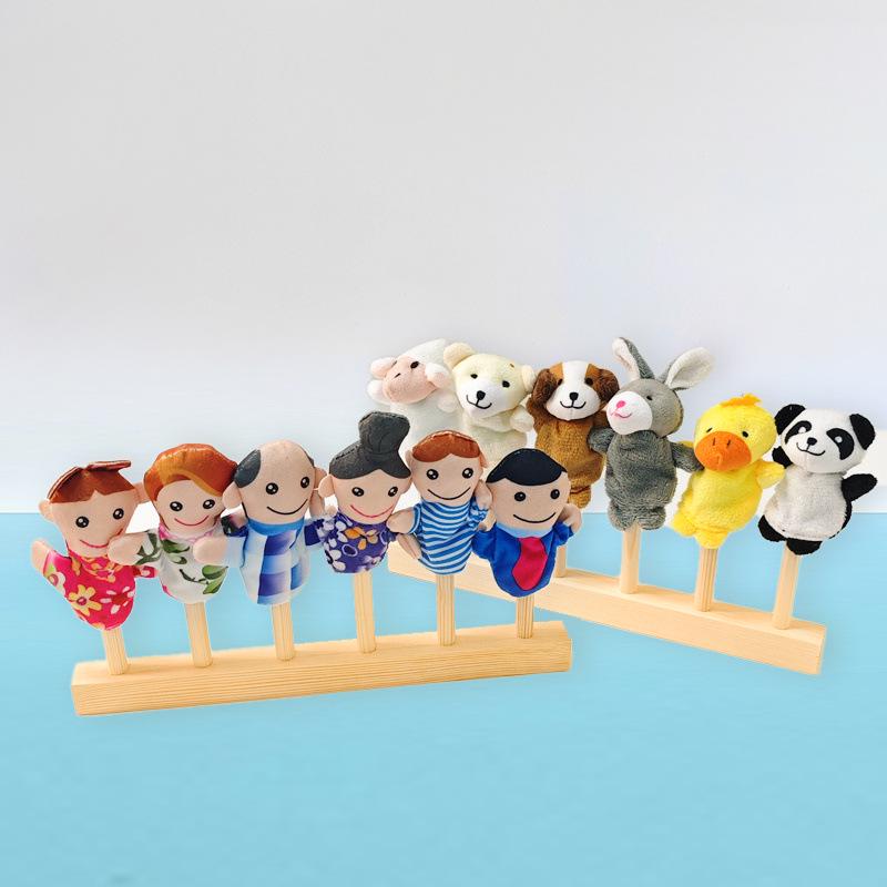 Animal Finger Puppet Display Rack for Kindergarten and Dollhouse Language Areas