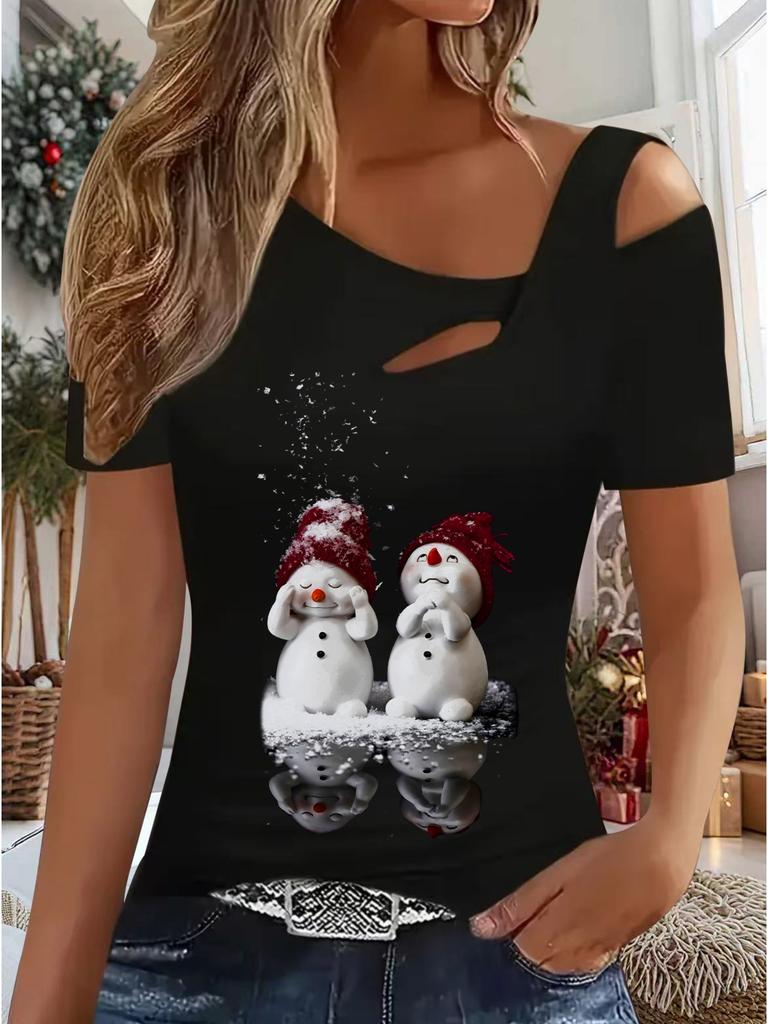 Women's New Casual Top Christmas Halloween Christmas Gift Tops Shirt Blouse