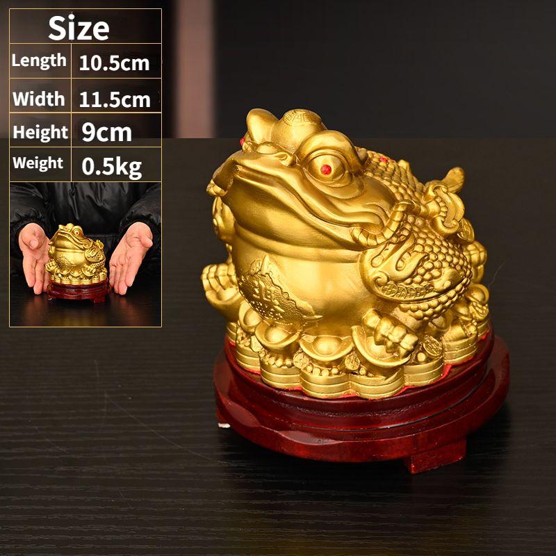 

Fengshui Zhaocai Чистая медная золотая жаба украшения привлекают богатство сокровищница золотая жаба гостиная открытие магазина подарок