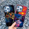 Luxury Sunset Island Scenery Phone Case for iphone 13 Mini 12 11 Pro Max 15 14 Pro Max Plus Landscape Matte Laser Covers Fundas