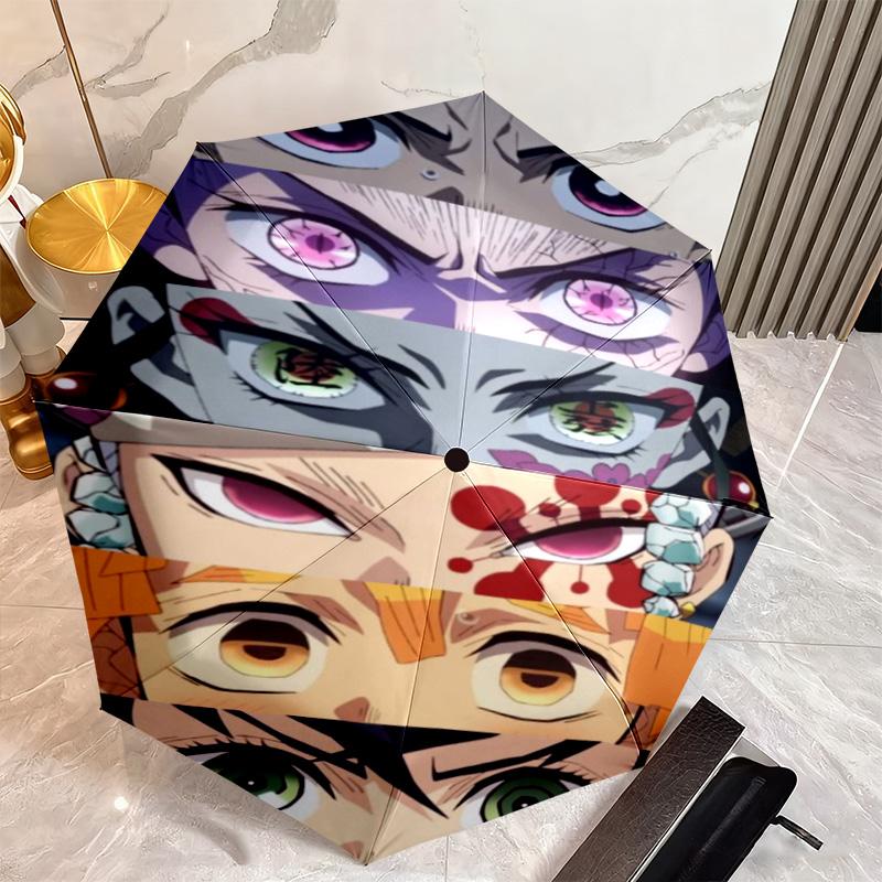 Japanese-style cartoon Demon Slayer Kamado Tanjiro & Kamado Nezuko umbrella including home travel and outdoor activities Multi functional umbrella 35