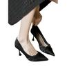 Pointed Single Shoes New Niche Temperament Professional Single Shoes Simple Shallow Commuting High Heels Women