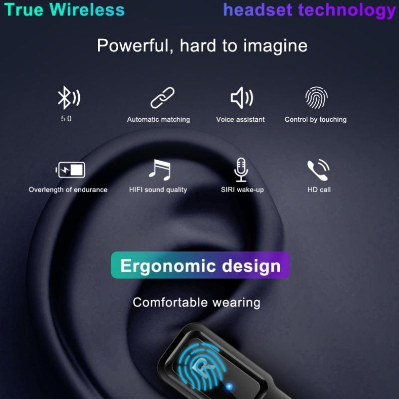 Rainbuvvy T91 Smartwatch 1.4inch Full-touch Screen Wireless 2in1 TWS Earbuds IPX6 Waterproof Bluetooth 280mAh Battery Detachable Strap Sports Watch