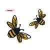 M-12pcs 3D Double Layer Bees Wall Stickers Living Room Wedding Party Decoration Kids Room Household Decor DIY Wall Art Stickers