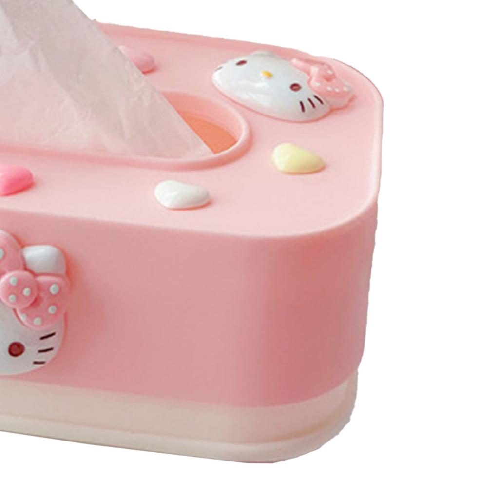 Cute Lift Tissue Box Rectangular Plastic Free Adjustable Lift Lifting Tissue Box for Bedroom Living Room
