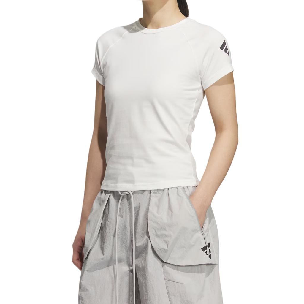 Women's T-Shirt Adidas Raglan Sleeve T Shirt Women's White