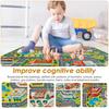 Kids Carpet Playmat Rug Polyester Children Playmat Indoor Anti-skid City Road Game Carpet Comfortable Educational Learning Toy